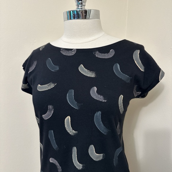 Tonlé Black Paintstroke Mini Dress Size S - Picture 2 of 8